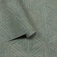 Rasch Geometrische Boho Tapete Blau Gold Texturiert Waschbar Vinyl 571271 Rolle