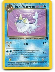 Dark Vaporeon 45/82 Team Rocket Unlimited Uncommon
