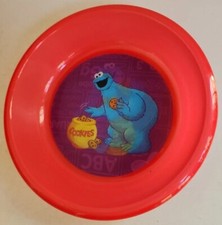 Cookie Monster 2012 Sesame Street Workshop Red Plastic Bowl Lenticular Toddler