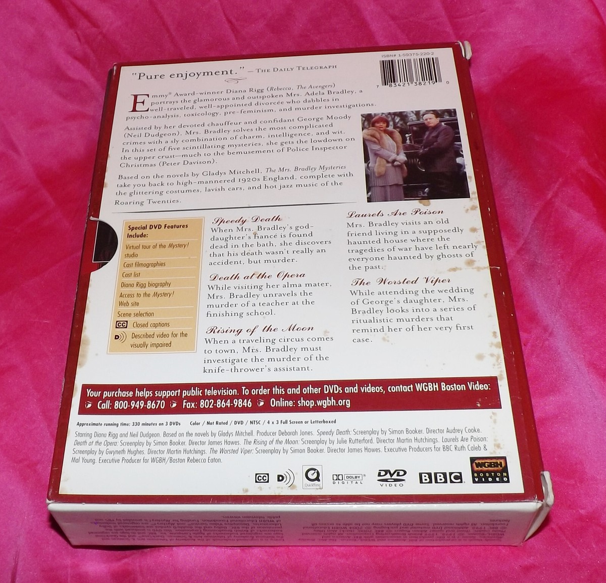 🌈 The Mrs Bradley Mysteries Series 1 Complete Set DVD 3 Disc