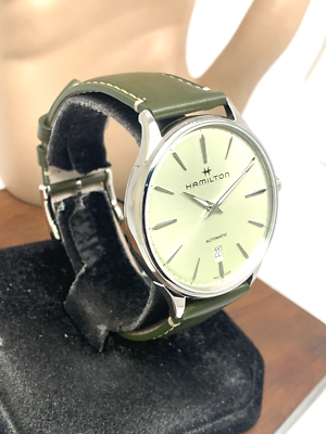 Hamilton Men's Watch H38525811 Thinline Swiss Automatic Green
