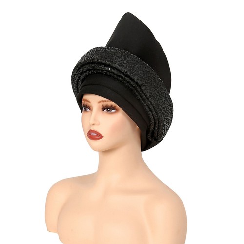 Gorra Africana Aso Oke Headtie Auto Gele Gorro Mujeres Hijab Sombrero Turbante Envolvente Gorras - Imagen 7 de 16