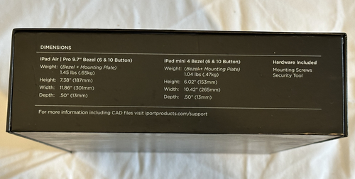 iPort Surface Mount iPad mount and IP keypad For Apple iPad Air/Pro 9.7"/mini 4 - Picture 2 of 3