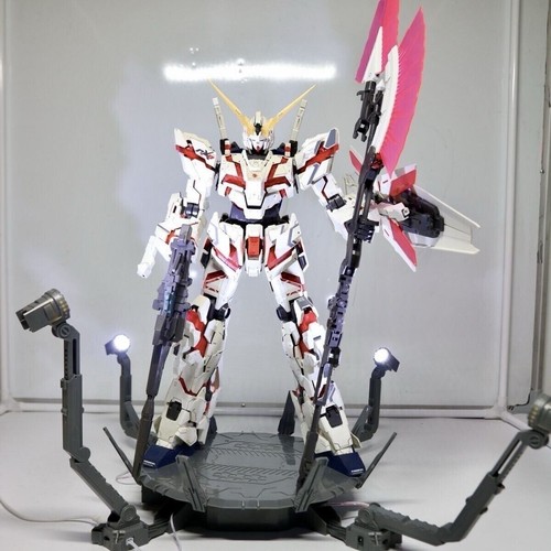 9.5" Rotating Stand Base for Gundam 1/144 1/60 1/100 RG PG MG model USB LED - Picture 8 of 14