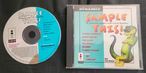 Sample This! by Crystal Dynamics - 3DO Demo Disc w/Original Case & Instructions