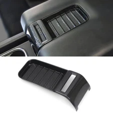 Carbon Fiber Accessories Armrest Storage Box Cover Trim For Toyota Tundra 14-21