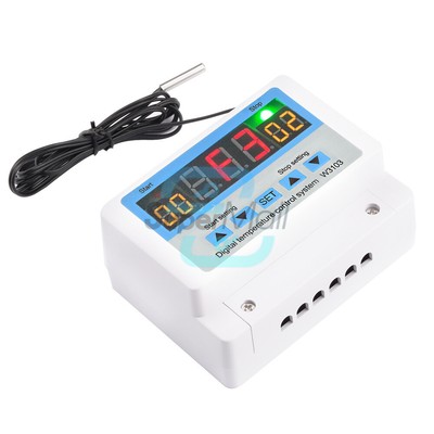 Digital Wall-Mounted Temperature Controller Thermostat 30A 12V/24V/220V W3103