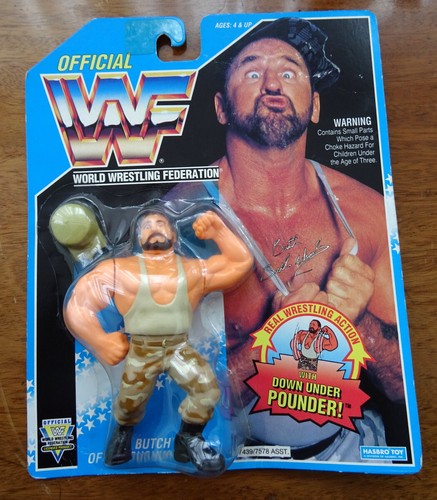 Vintage 1993 WWF Hasbro Butch Bushwhacker Figure M...