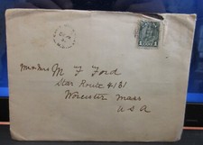 Canada Stamped Envelope; 1¢ King George V, Postmarked 22 Dec 1931