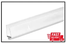 Storm Door Bottom Sweep Weatherstrip 1 in. x 1-1/2 in. x 36 in. White Adjustable