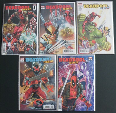 Deadpool Team-up #1 - 5 (Marvel Comics) Set 1st Print Near Mint