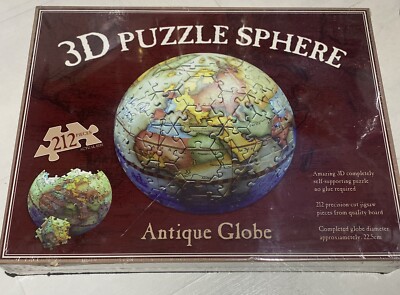 Brandneu 3D Puzzle Kugel antiker Globus und versiegelt 212 Teile