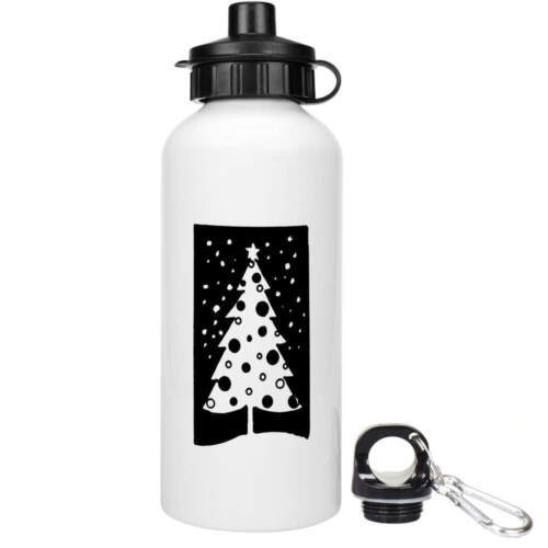 'Christmas Tree In Snow' Reusable Water Bottles (WT036775) - Afbeelding 1 van 3