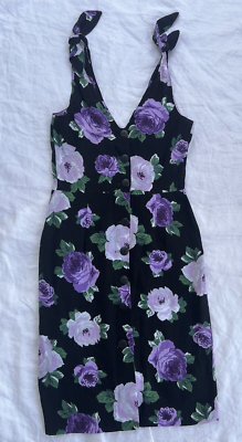 VTG 1980s Union Dark Floral Sundress Summer Goth Soft Fairy Grunge Retro Pinup 9 | eBay VTG 1980s Union Dark Floral Sundress Summer Goth Soft Fairy Grunge Retro Pinup 9 | eBay