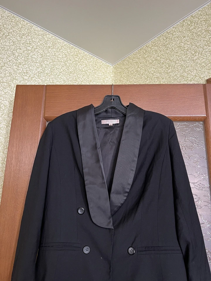 RARO BLAZER BRUNELLO CUCINELLI VINTAGE ESMOQUIN LANA CACHEMIR MUJER FUMAR TALLA 40 Foto 2 de 4