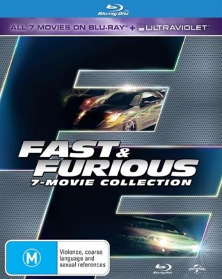 FAST & THE FURIOUS - 7 MOVIE COLLECTION - FILMS 1 TO 7! NEW REGION  B BLU-RAYs
