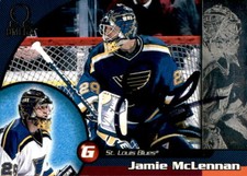 Jamie McLennan Signed Auto 1998-99 Pacific Omega Card St Louis Blues