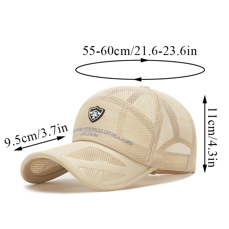 APL Cappello protettivo Kapuupian in mesh regolabile estivo visiera solare unisex sport ▽