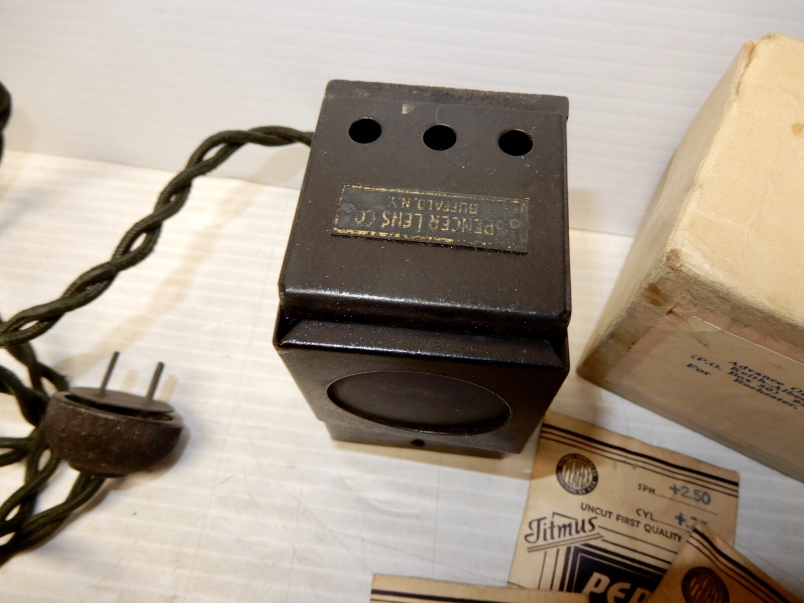 ANTIQUE OPHTHALMOLOGY MEDICAL DEVICE SPENCER LENS CO BUFFALO NY eBay