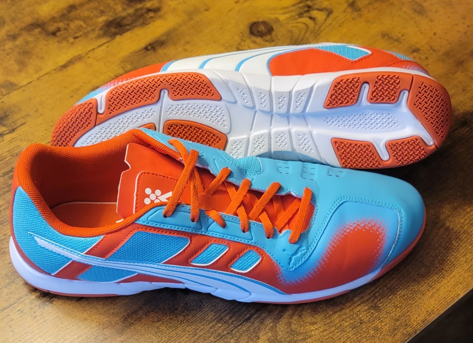 SAOLA Scarpa da calcio PUMA uomo Nevoa Lite arancione fluorescente bianco 14M