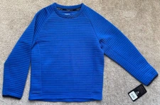 Layer 8 Boys Crew Shirt Qwick-Dry Blue Size M Medium