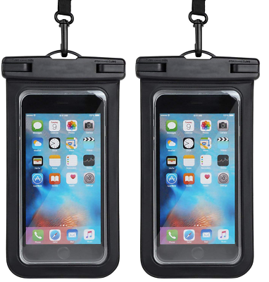 2 Pack Waterproof Phone Bag Pouch Underwater Cell Phone Case Cover Dry Bag  | eBay