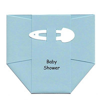 Baby Shower Invitations: Boy Blue Diaper Card Invites Baby Shower Invitations: Boy Blue Diaper Card Invites