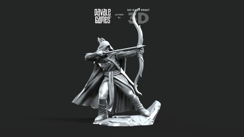 Galanthir Elves Forest Guardians with Bow Davale Games 3D Printed With HQ Resin - Picture 7 of 13