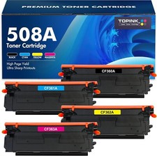 4 packs 508A toner New Version compatible for HP CF360A CF361A CF362A CF363A
