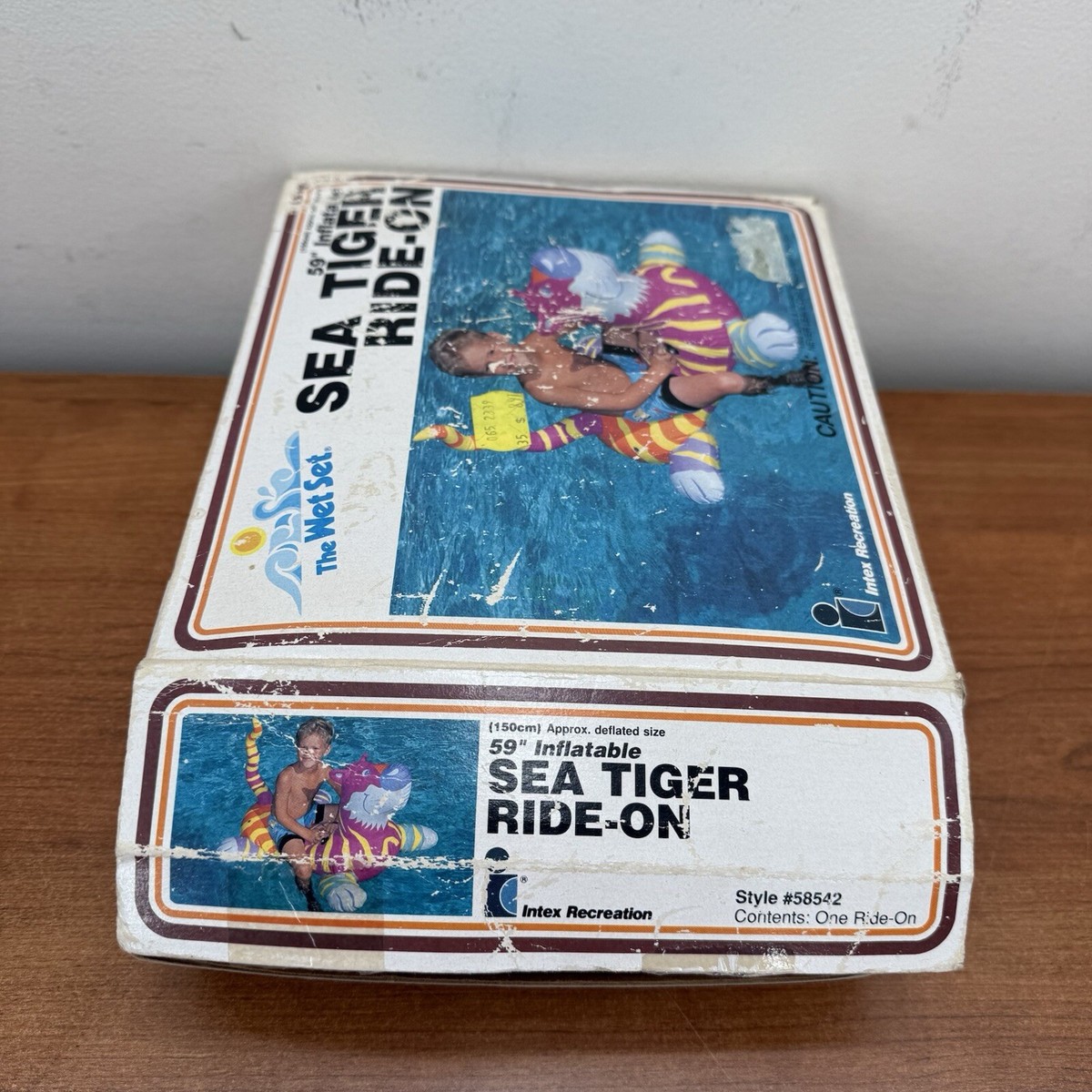 新品 オープン・ウォーター Vintage Inflatable Sea Tiger Ride-on by Intex #58542 for