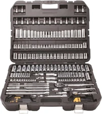 DEWALT Mechanics Tool Set, SAE and Metric, 1/2, 1/4, 3/8 Drive Sizes, 192-Piece