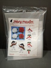 Vintage 2001 Mary Maxim Exclusive Christmas Crafts Kits, 3962, 3963  3964 NIP