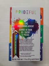 PRIDEFUL 12 Pc Rainbow Bath Bomb Gift Set