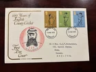 United Kingdom 1973 - County Cricket FDC stamps set Liverpool