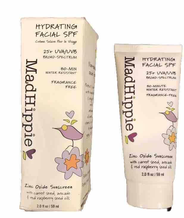 Hydrating Facial SPF 25 + Mad Hippie 2 oz Sunscreen Authentic Exp 05/25