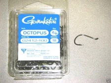 GAMAKATSU OCTOPUS FISHING HOOKS 100 PK SIZE 2/0 STOCK #02412-100 NSB