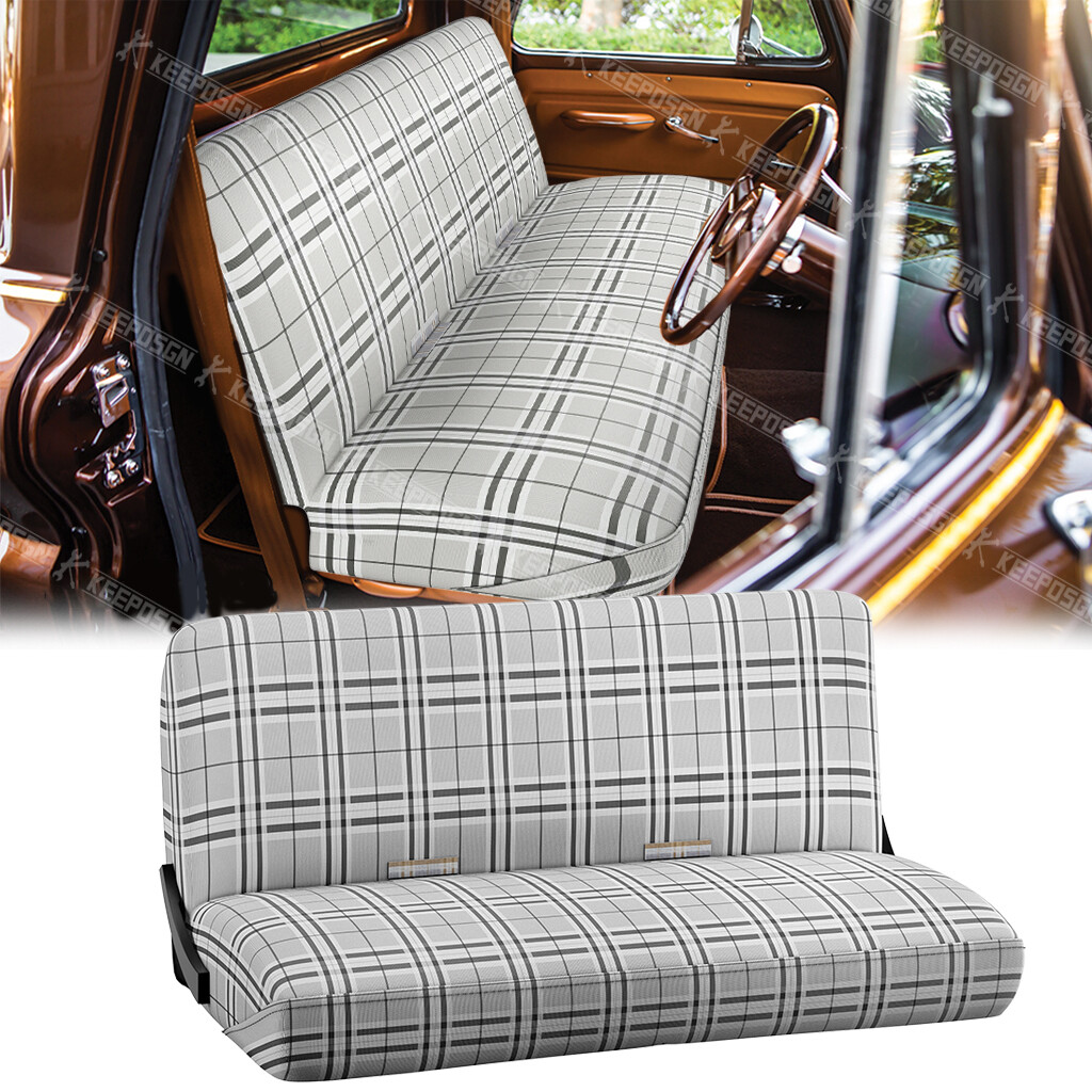 Universal Full Size Bench Seat Cover w/ Pocket For Chevy C10 C20