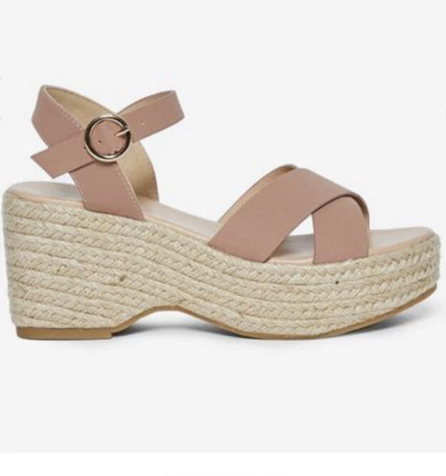 dorothy perkins pink rumba flatform wedge sandals