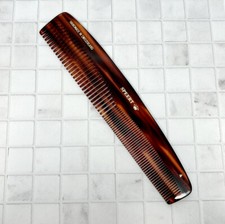 Speert Handmade Swiss European Comb 4 8"Inch Tortoise Brown Wide and Fine Tooth
