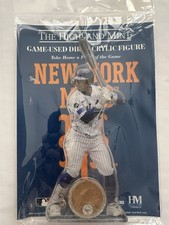 Fransisco Lindor New York Mets Acrylic Stand With Game Used Dirt From Citi Field
