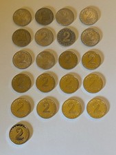 Österreich, 2. Republik,  2 Groschen Sammlung 1950 - 1979, 21 Jahrgänge