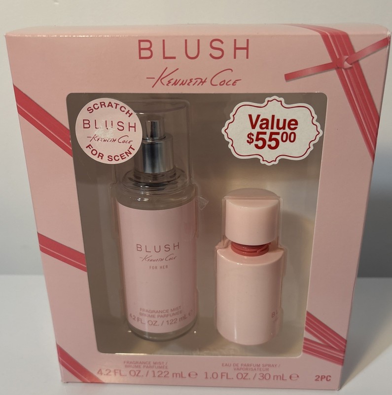 Blush Kenneth Cole Gift Set: 1oz Eau De Parfum & 4.2oz Fragrance Mist New Sealed