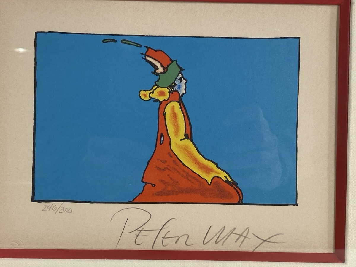 Signed Peter Max “Facing East 1976” Limited Edition Lithograph