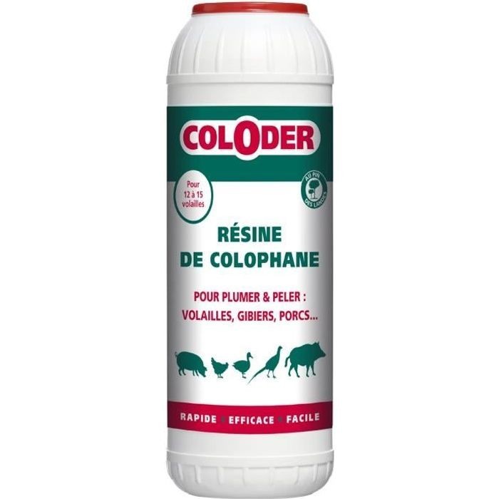 Colophane solide Saniterpen pour enlever facilement le duvet des canards et oies