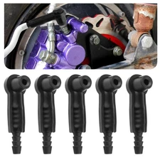 5PCS Brake Bleeder Adapter Kit,Professional Brake Bleeder Vacuum Pump Pipe Conne