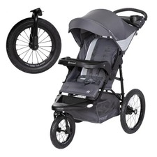 Baby Trend Expedition Zero Flat Jogger w/ LED Lights, Dash Grey