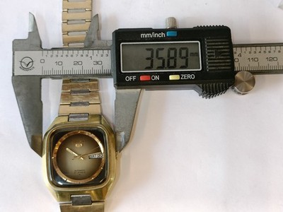 VINTAGE SEIKO 5 21J AUTOMATIC DUAL TONE DIAL 7019-5090 JAPAN MEN'S