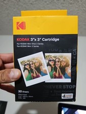 KODAK Cartridge 3x3'' 30-pack Photo Paper New Sealed