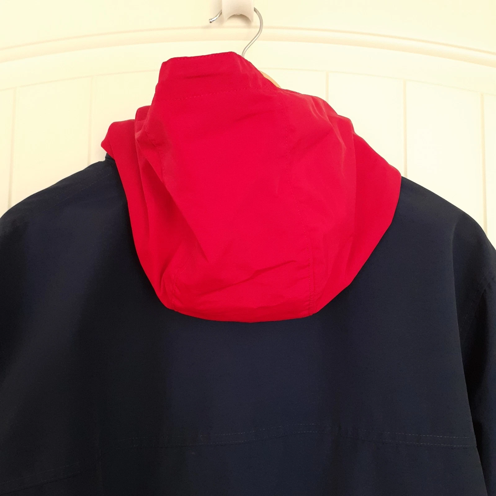 Lands' End Men's Zip Up Nylon Jacket with Mesh Lining & Hood Blue Size L (42-44) image 5