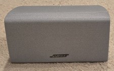 Bose Center Channel Speaker Horizontal Double Cube Silver Acoustimass Lifestyle